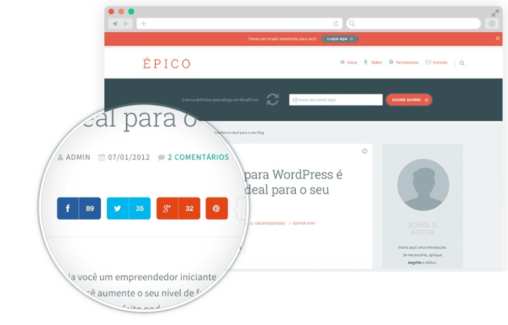 Conheça um dos melhor tema para blog Wordpress o épico 5