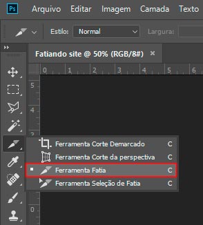 Fatiando Layout no Photoshop para Web 1
